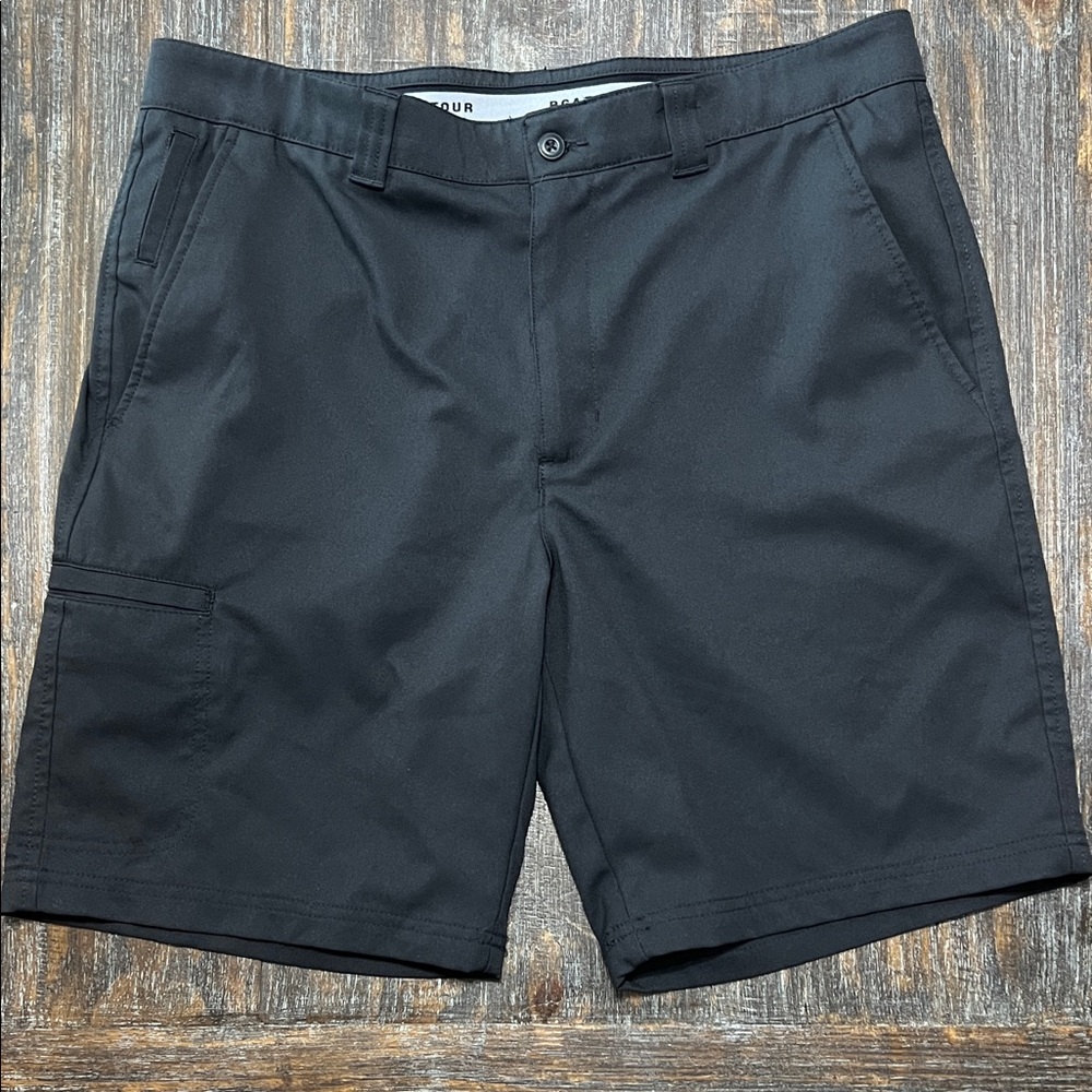 PGA Tour Black Performance Hybrid Shorts